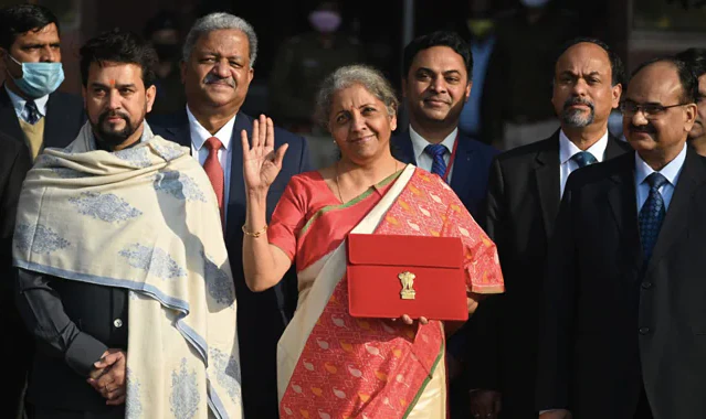 Nirmala Sitharaman budget day look in 2021 - Live Times