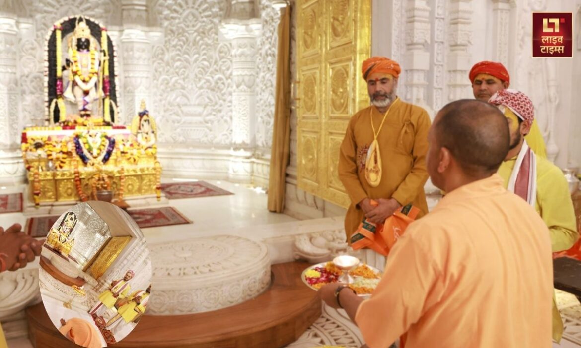 CM Yogi bowed his head at the feet of Ram Lalla