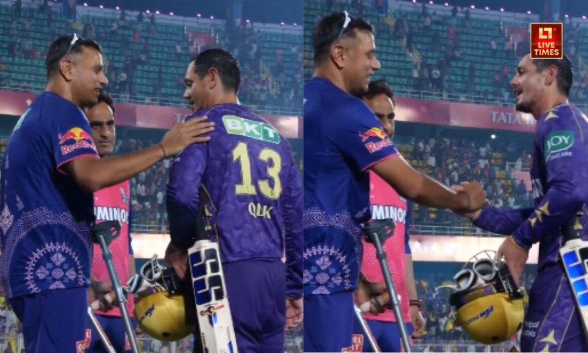 IPL 2025 Rahul Dravid Quinton De Kock KKR vs RR Match