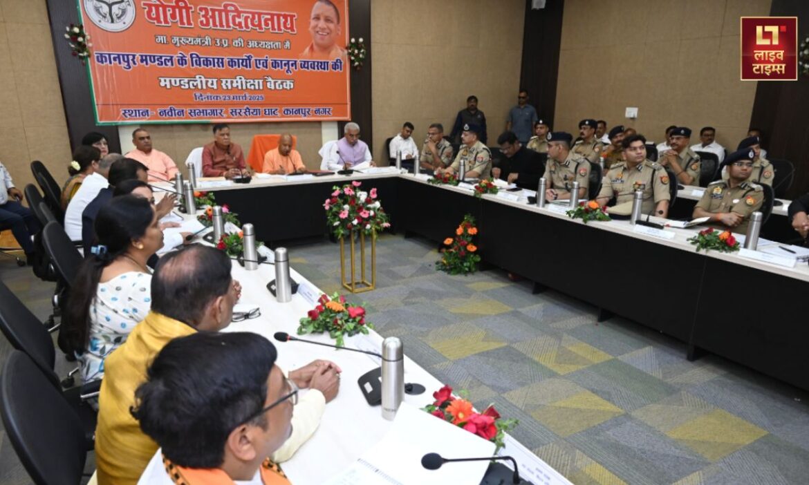 Yogi held a meeting in Kanpur
