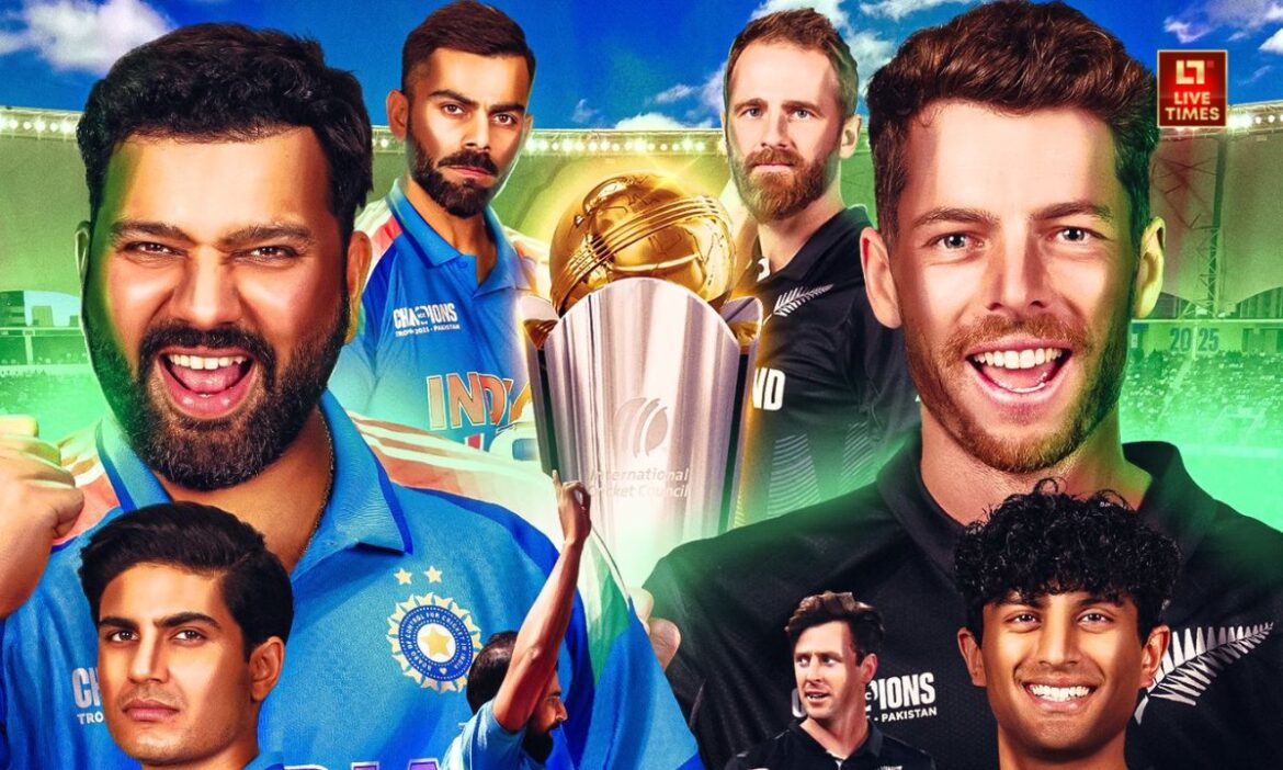 IND Vs NZ Champions Trophy 2025 Final Live Updates