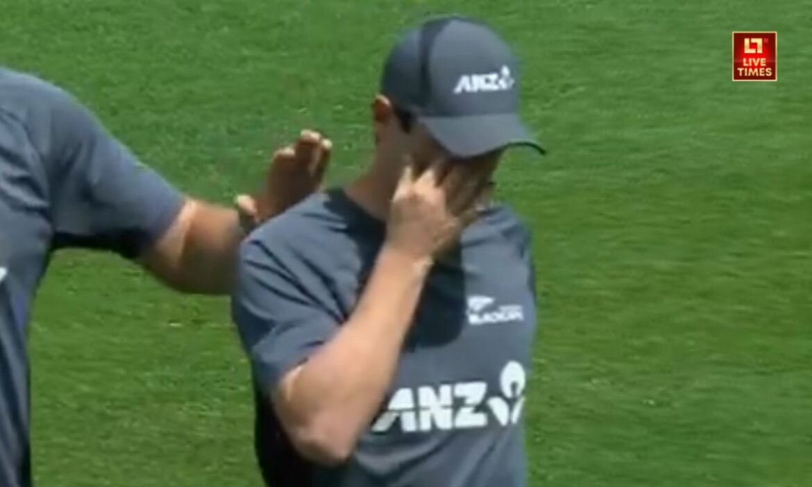 New Zealand bowler Matt Henry crying Champions Trophy viral video