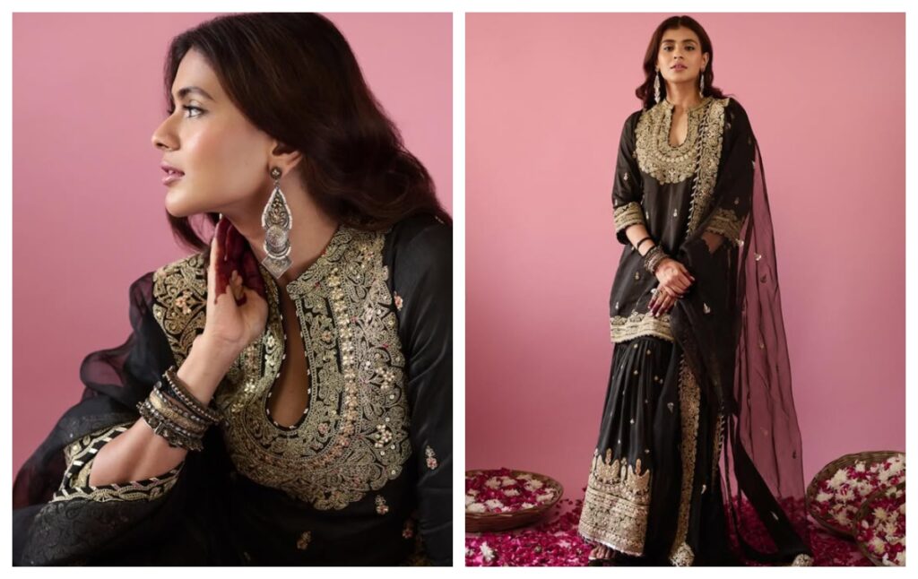 Antique earrings to pair with saree