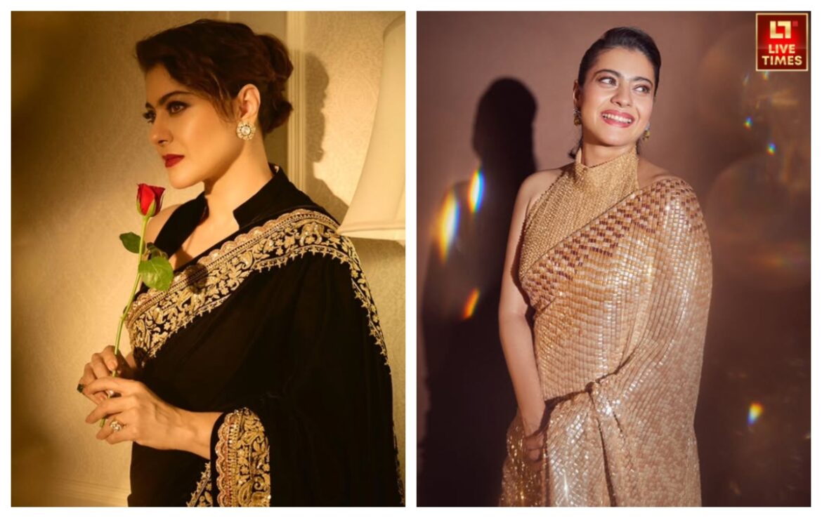 50 की उम्र में भी लगेंगी बॉलीवुड हीरोइनों की तरह स्टनिंग, जब पहनेंगी काजोल जैसी स्टाइलिश साड़ियां