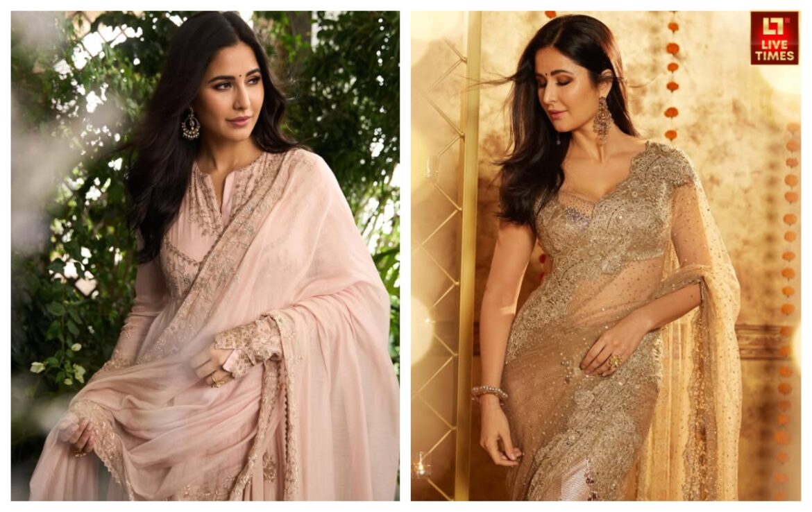 Katrina Kaif का एथनिक कलेक्शन है शानदार, कढ़ाई और हैंड ब्लॉक प्रिंट वाले सूट-साड़ियों से भरी है एक्ट्रेस की अलमारी