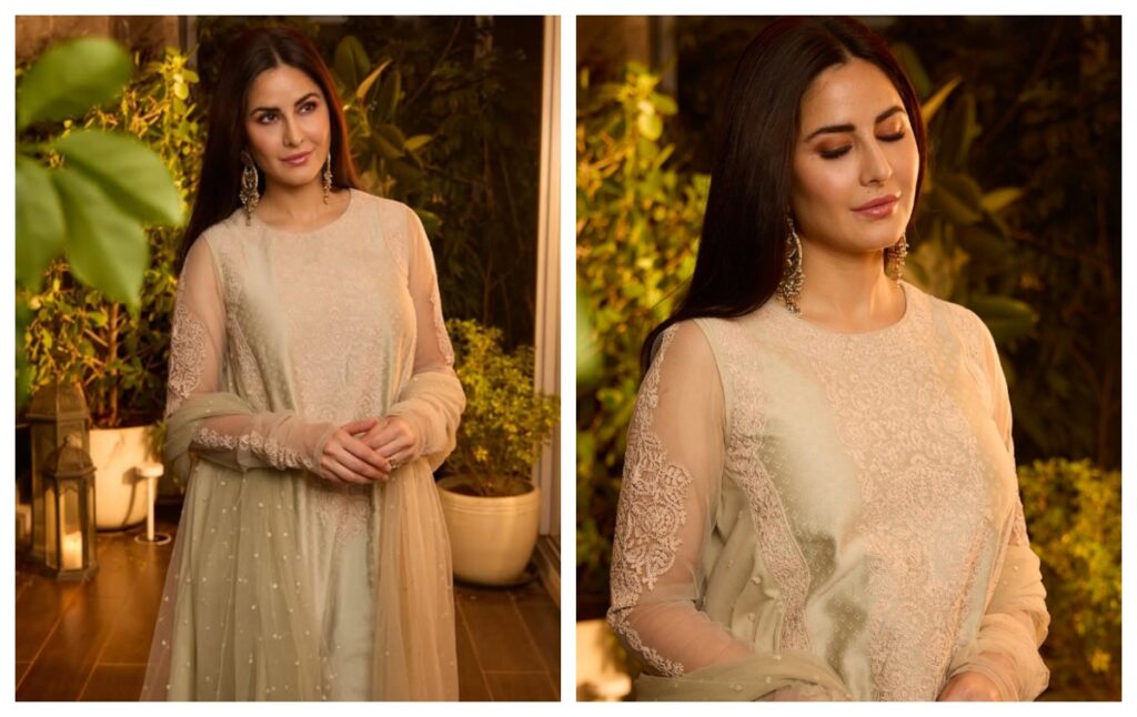 Closed neck kurta set