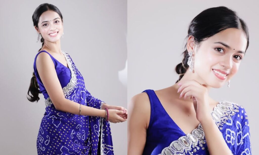 Nitanshi Goel in chiffon saree