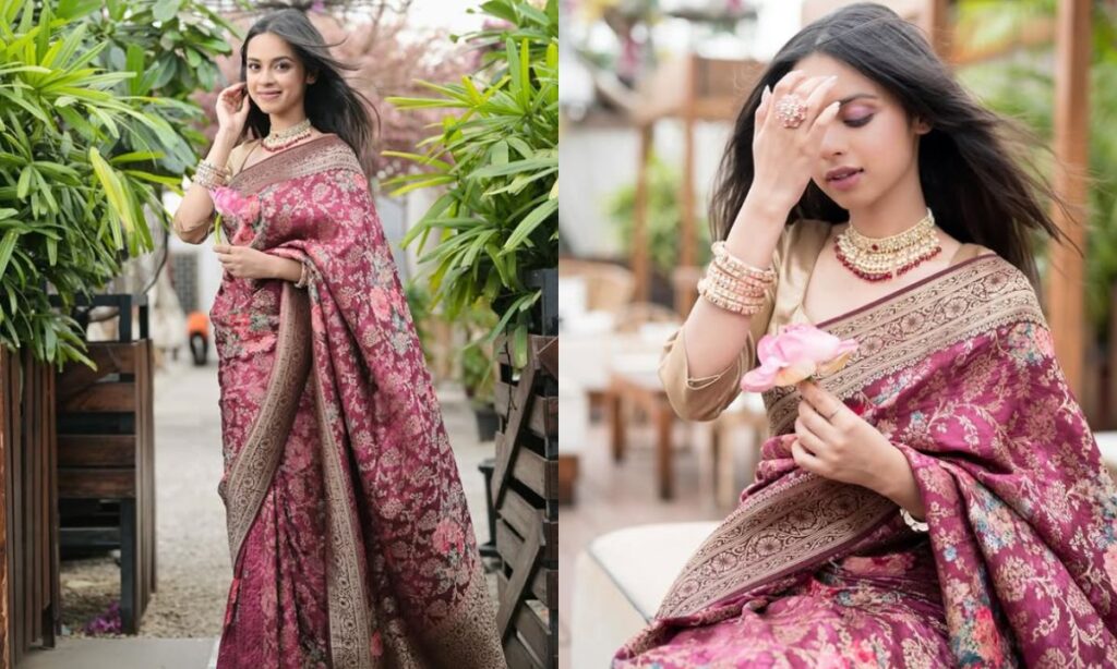 Nitanshi Goel in Banarasi saree