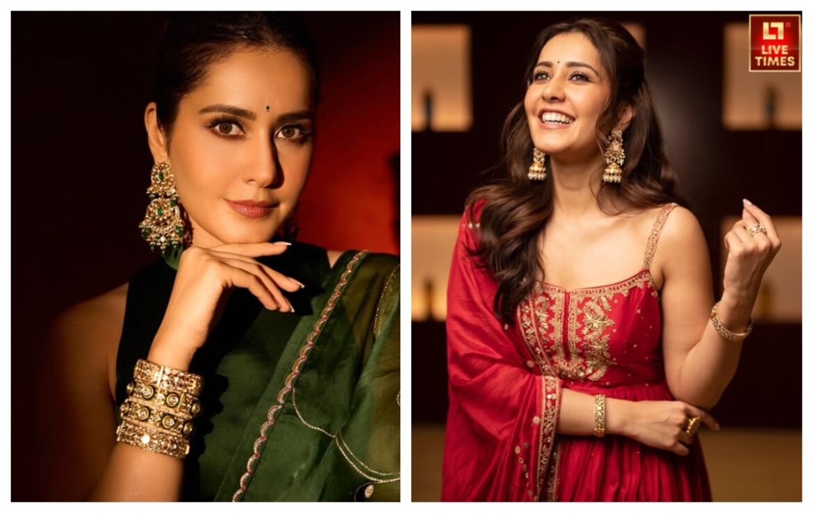 अष्टमी पूजन पर लगेंगी सबसे अलग, टेलर से कहकर बनवा लें राशि खन्ना जैसे ट्रेंजी सूट और ब्लाउज डिजाइन