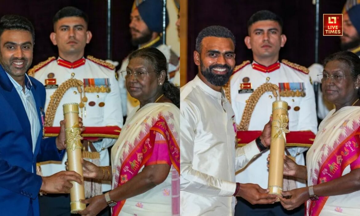 Padma Awards 2025 : भारतीय क्रिकेटर और पूर्व स्पिनर आर अश्विन को राष्ट्रपति द्रौपदी मुर्मू ने भारत के चौथे सबसे बड़े नागरिक पुरस्कार पद्म श्री से सम्मानित किया गया है.