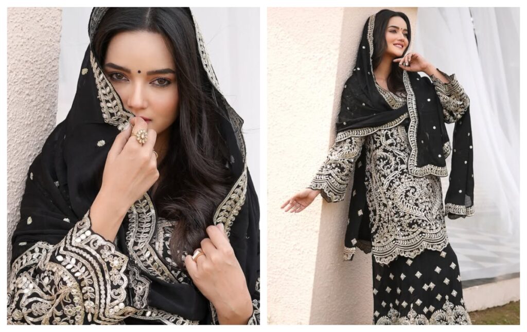 Embroidered sleeve suit