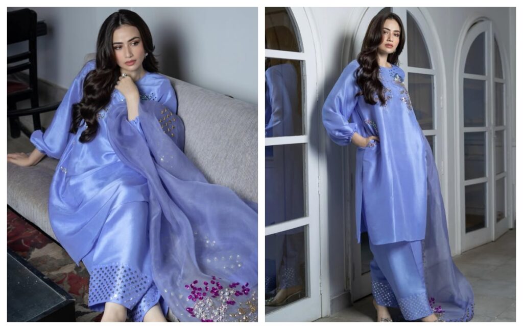 Balloon sleeve suit