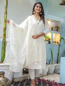 Chikankari Suit Look