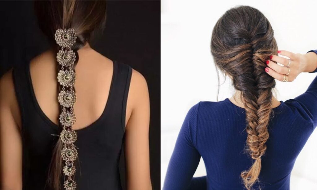 Fishtail braid hairstyle