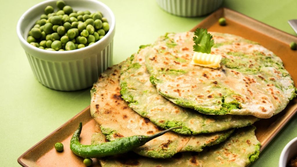 Matar paratha recipe