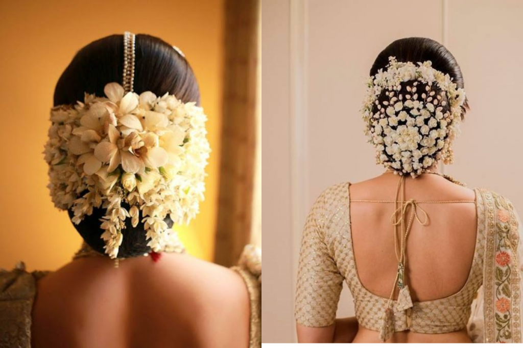 Gajra bun hairstyle