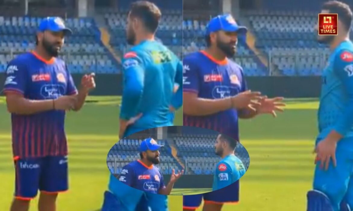 Rohit Sharma Video Viral LSG vs MI Match