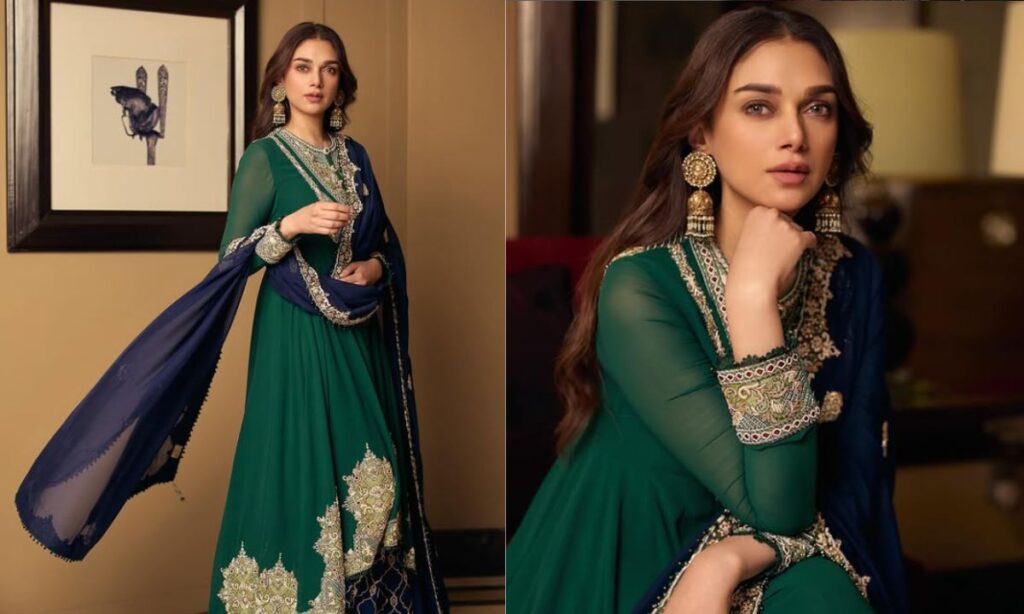 Floral cutwork sleeves suit design