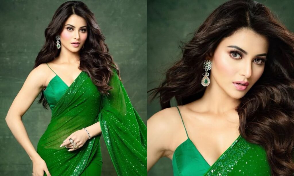 Urvashi Rautela in green saree