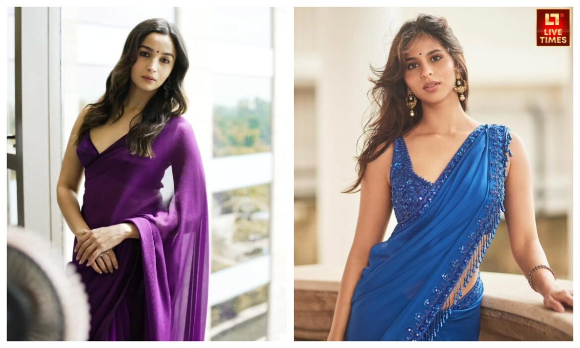 Alia Bhatt से Suhana Khan तक, शिफॉन साड़ियों की शौकीन हैं ये बॉलीवुड हसीना भी; आप भी करें ट्राई