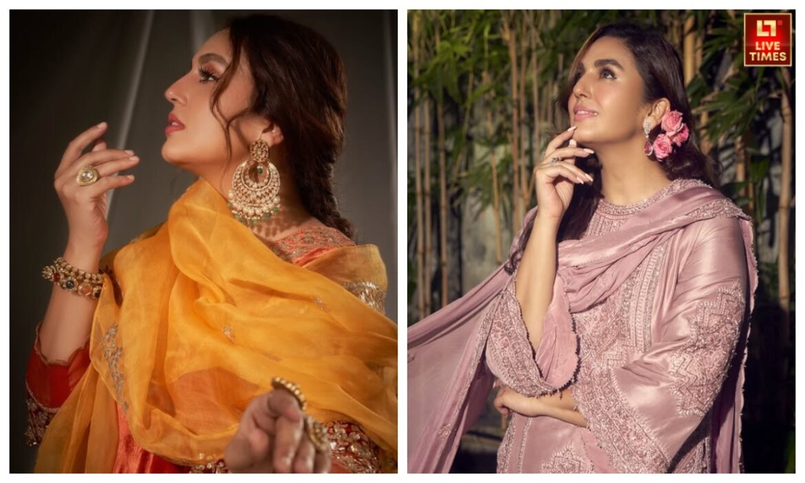 लंबी लड़कियों पर बहुत अच्छे लगेंगे Huma Qureshi जैसे साड़ी, सूट और लहंगे, आप भी डालें एक नजर