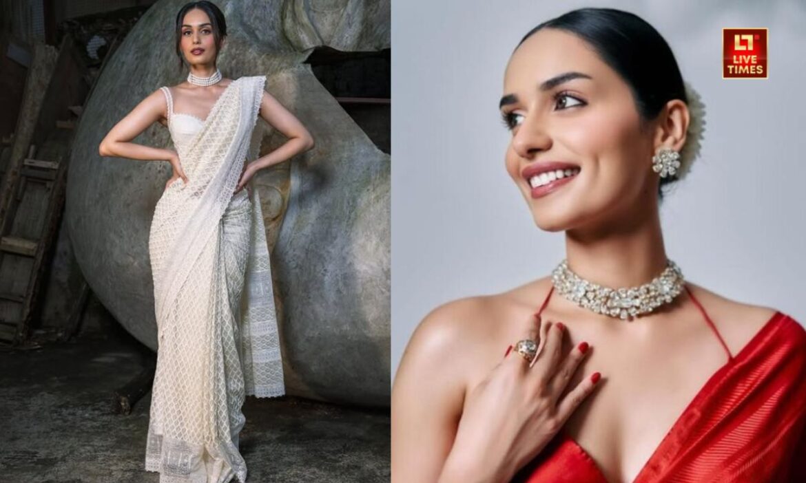 Manushi Chhillar Saree Look (8)