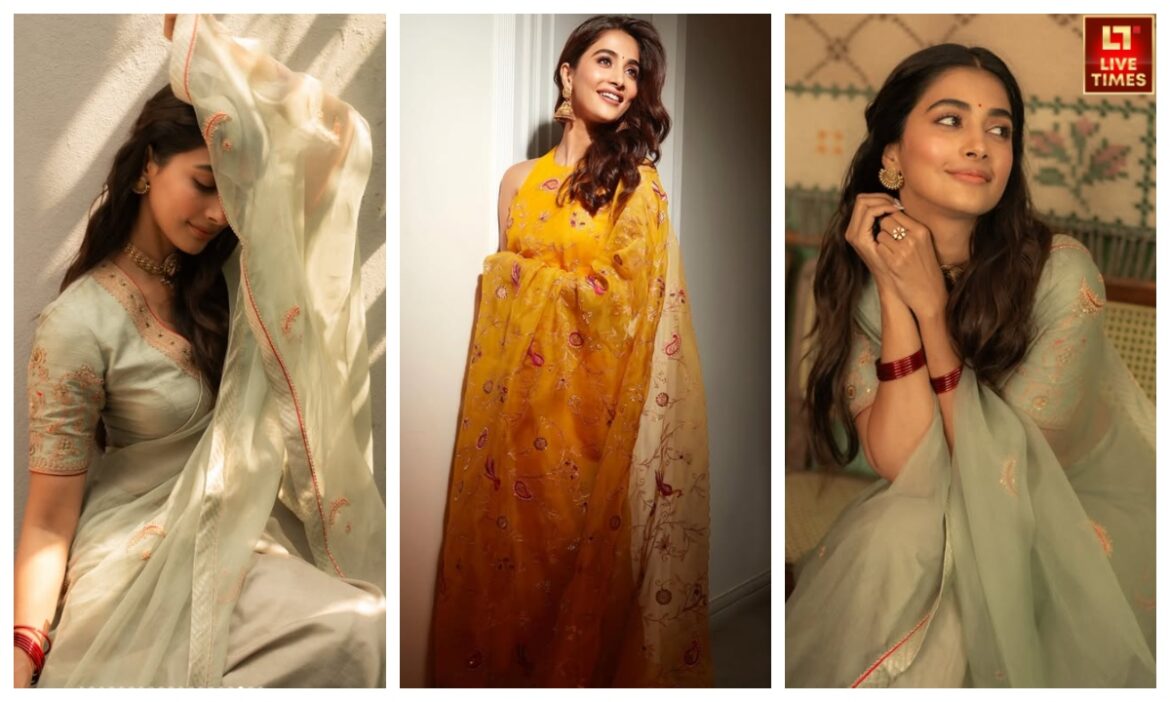 लंबी लड़कियों पर खूबसूरत लगेंगी Pooja Hegde जैसी लाइटवेट साड़ियां, पहनकर और निखर जाएगा आपका रूप