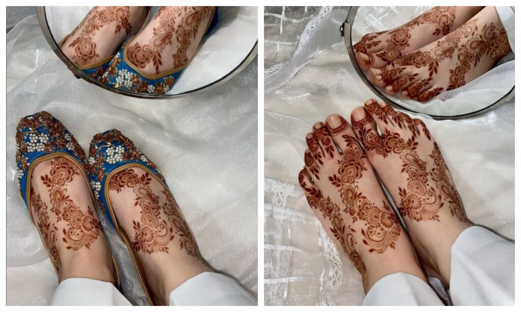 Floral mehndi design