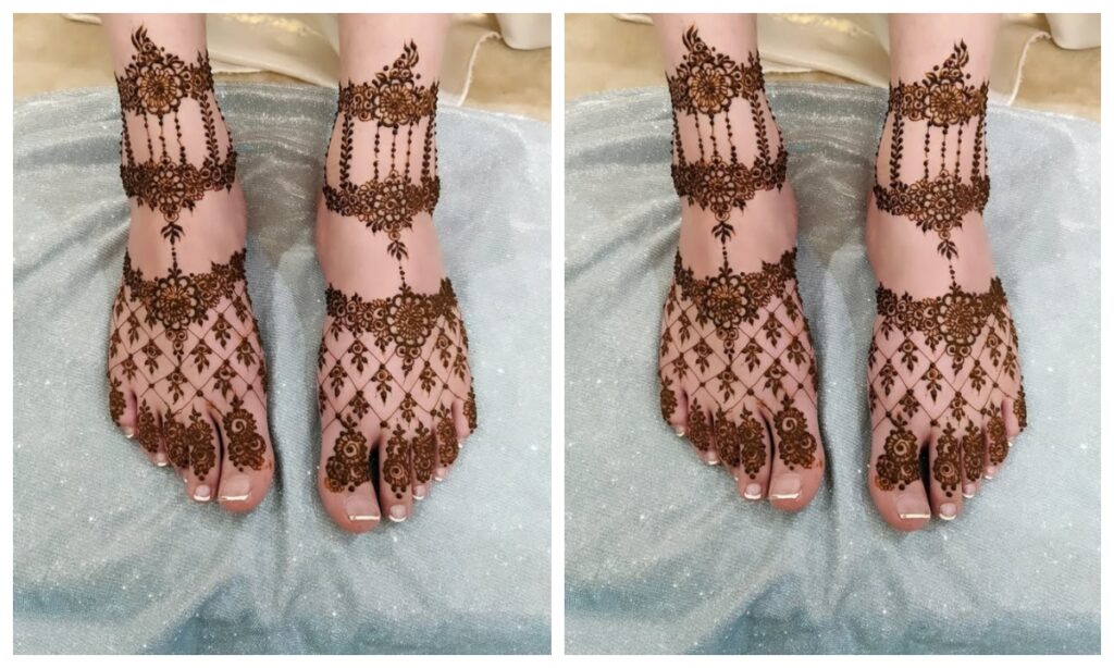 Lattice mehndi design