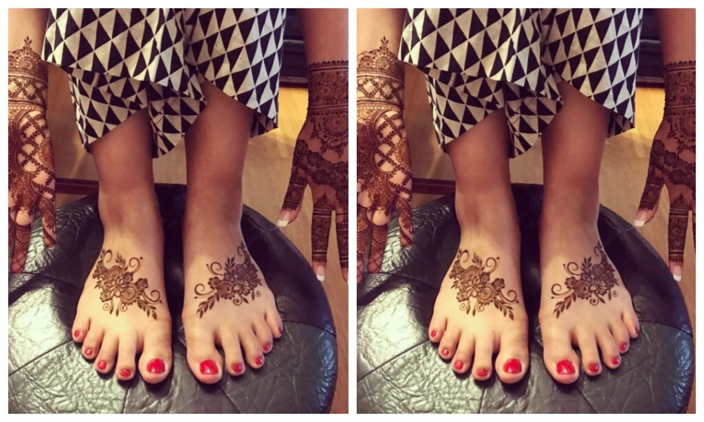 Bell pattern mehndi design