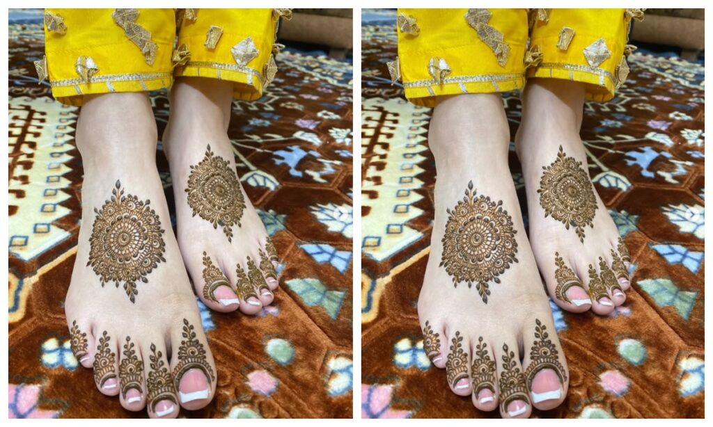 Circle mehndi design