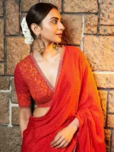 Traditional Saree with Modern Blouse