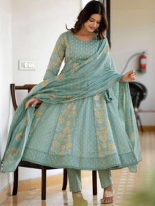 Stylish Cotton Anarkali Kurta Set