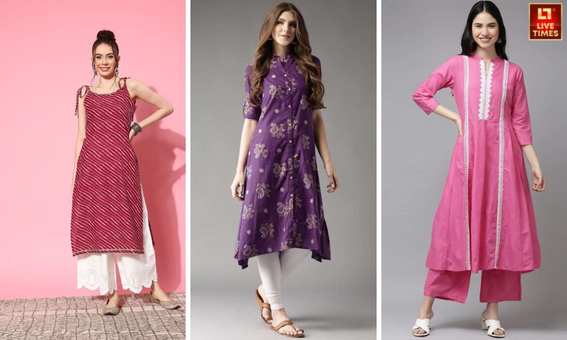 5 Summer Style Kurti for Women: अगर आप को भी इस मौसम में कपड़ो की टेंशन सत्ता रही है तो इस बढ़ती गर्मी में अपने वॉर्डरोब में जरूर रखे ये 5 ऑफिस वियर समर स्टाइल कुर्तियां. इन्हे पहन कर आप भी रहेंगी कूल!