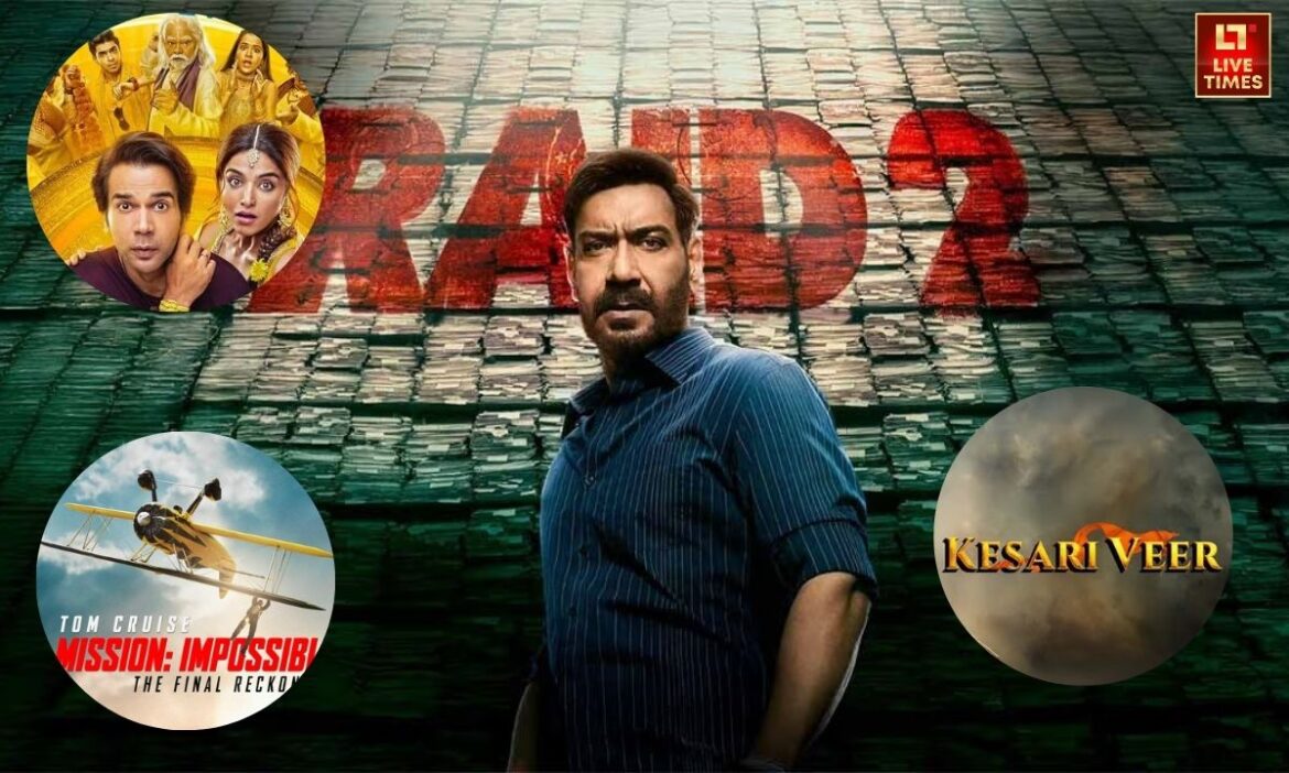 Box Office Report: सोमवार को Box Office पर कुल मिलाकर धीमा कारोबार देखने को मिला. ‘भूल चूक माफ’ की उम्मीदें अभी भी कायम है.‘केसरी वीर’ की हालत भी कुछ खास नहीं है. ‘मिशन इम्पॉसिबल’ और ‘रेड 2’ की कमाई उनके बेहतरीन कंटेंट के चलते संभव हो रही है.