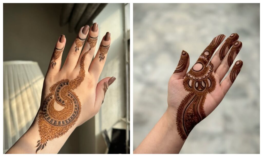 Unique mehndi design