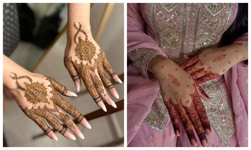 Back hand mehndi design ideas