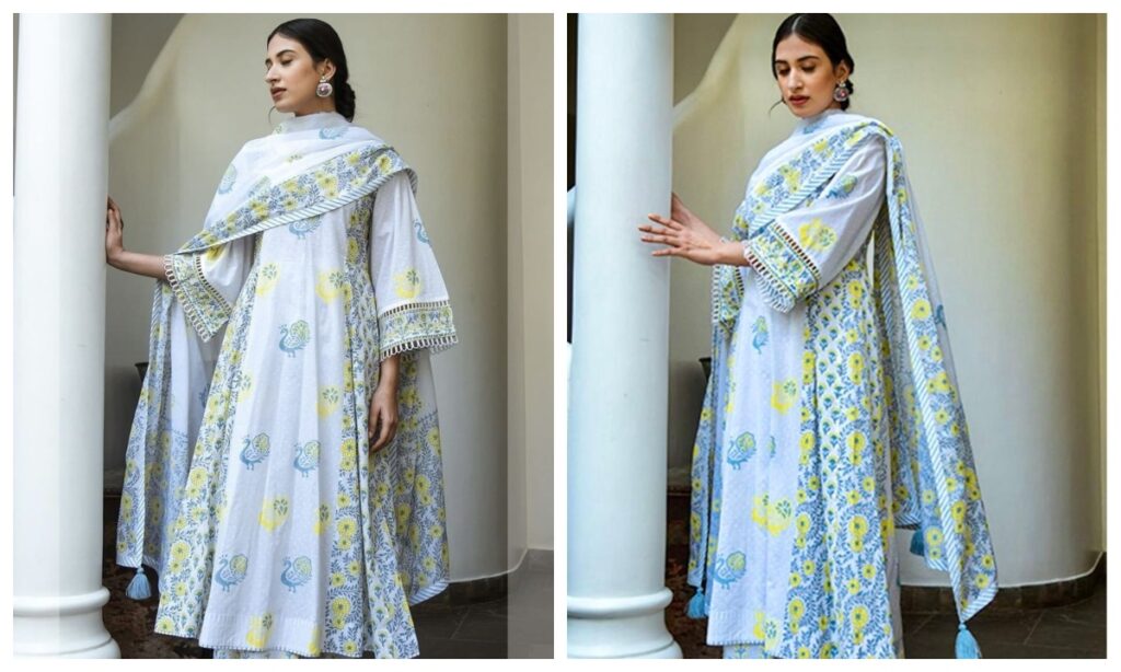 Pakistani style Anarkali suit