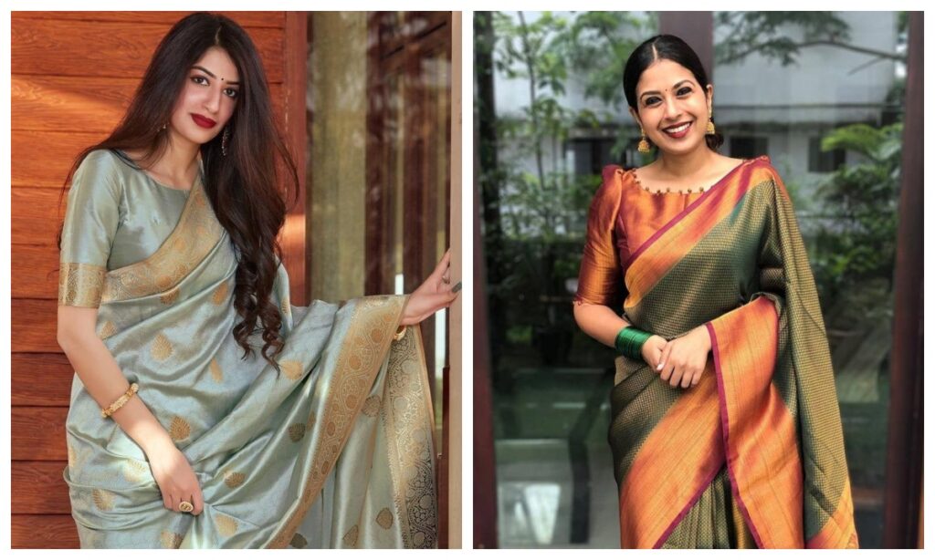 Boat neck blouse design