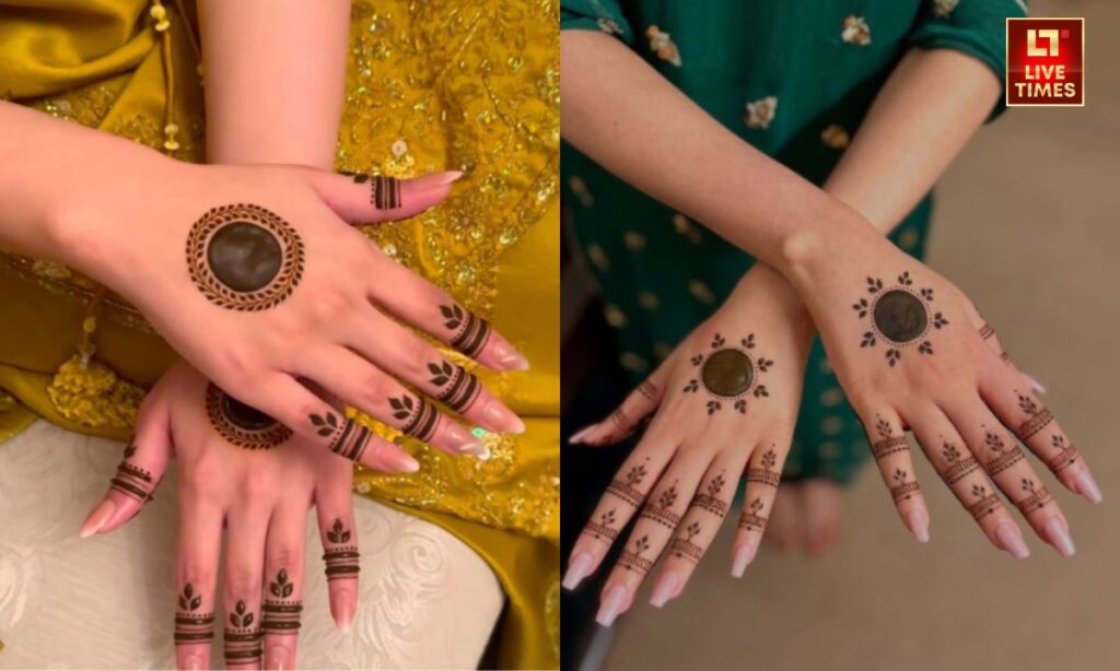 Leaf mehndi design