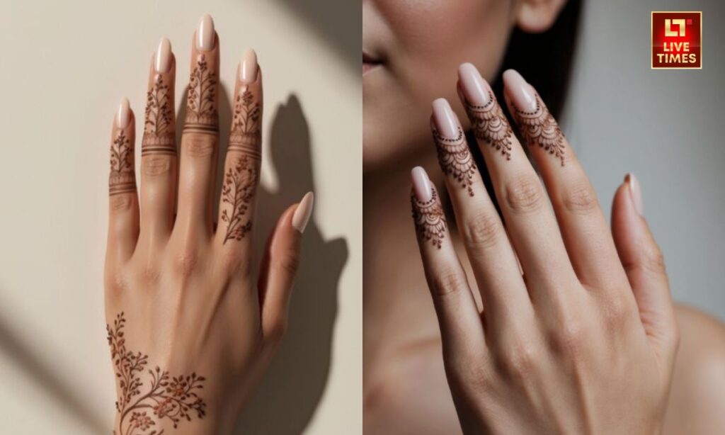 Minimal design mehndi