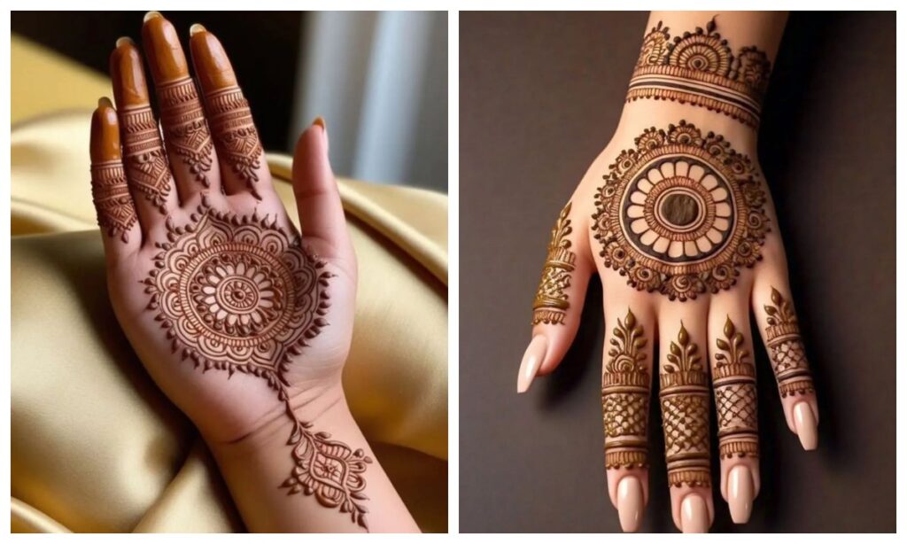 Circle design mehndi