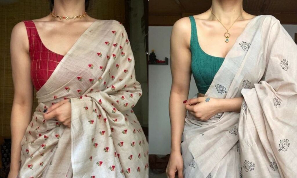 Sleeveless blouse designs