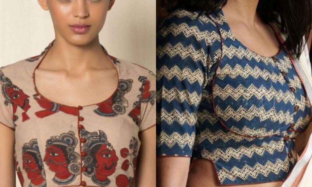 Collar neck blouse designs