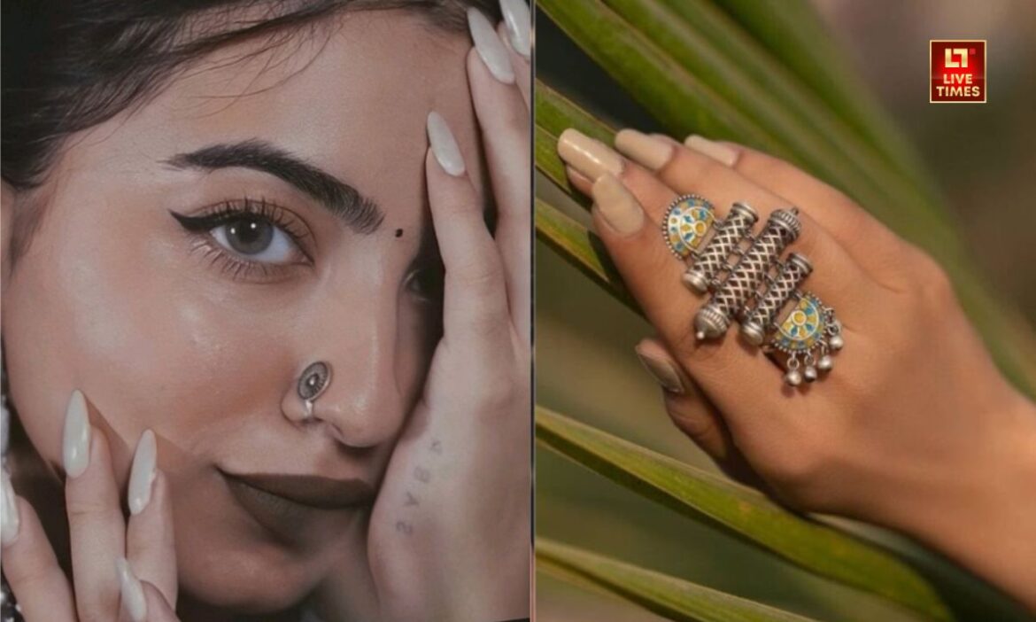 Oxidized Jewellery With Cotton Saree (7)