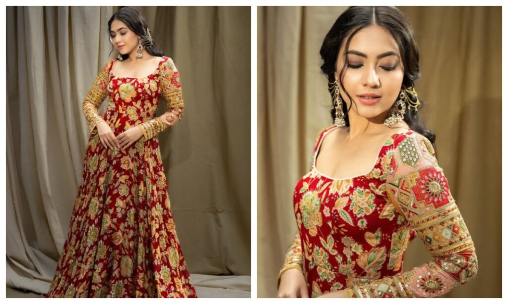Reem Shaikh in Floor Length Anarkali