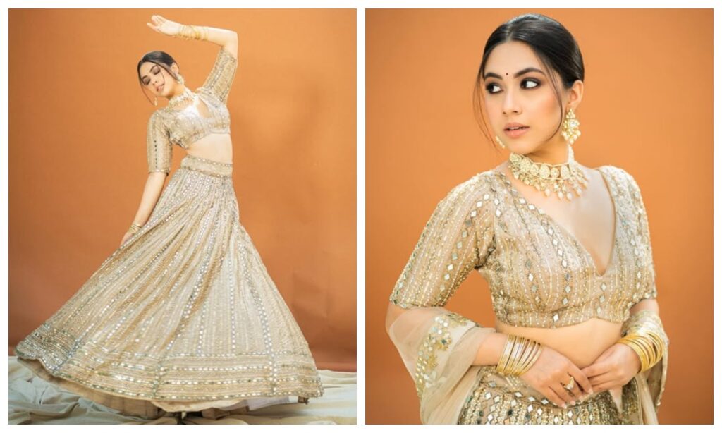 Reem Shaikh in looking beautiful in lehenga look