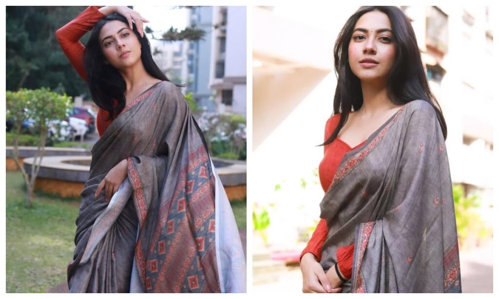 Reem Shaikh in cotton saree