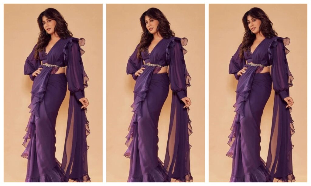 Chitrangada Singh in purple saree