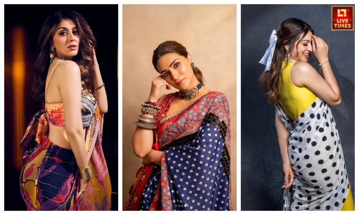 कर्वी फिगर वाली लड़कियों के लिए आ गईं नई साड़ियां, ब्लाउज भी ऐसे कि पहनकर लगेंगी रश्मिका मंदाना